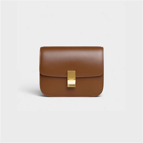 celine medium box bag camel|Medium Classic bag in box calfskin .